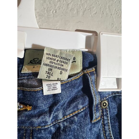 Eddie Bauer Capri  Straight Leg Jeans Womens 20 Blue High-Rise Denim Stretch - Picture 4 of 8